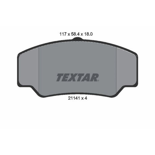 Textar Front Brake Pad Set 2114103