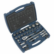 Sealey Socket Set 26pc 1/2"Sq Drive 12pt WallDrive® Metric Sealey - Dynamic Drive