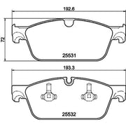 Mintex Front Brake Pad Set fits Mercedes-Benz Gl-Class 2012-2015