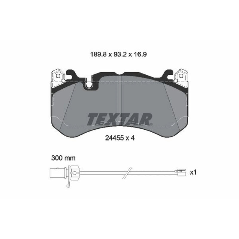 Textar Front Brake Pad Set 2445501