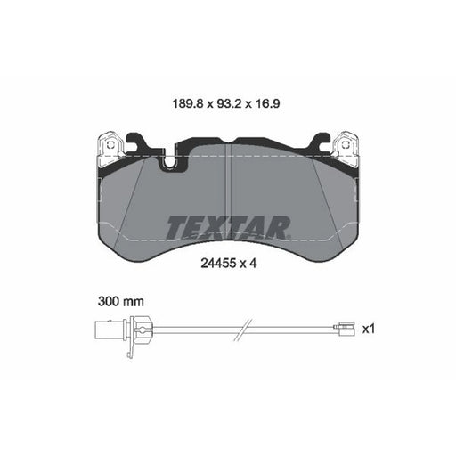 Textar Front Brake Pad Set 2445501
