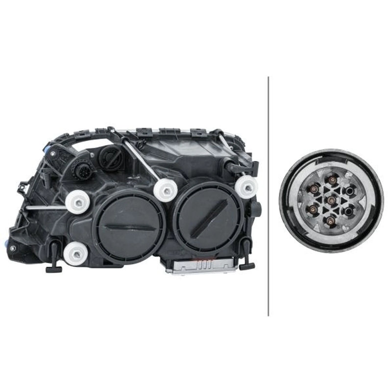 Hella Headlight Headlamp PY21W Right fits Mercedes-Benz Actros MP2 2002-2003