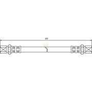 NAPA Brake Hydraulic Hose Line Rear NBH1277