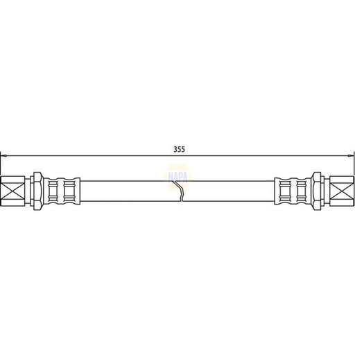 NAPA Brake Hydraulic Hose Line Rear NBH1277