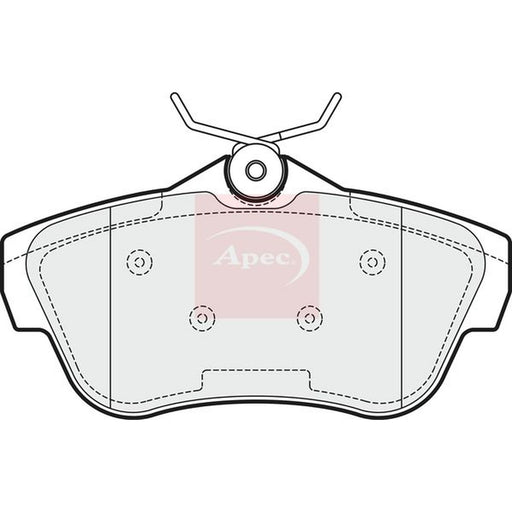 Apec Rear Brake Pad Set fits Citroën Dispatch II 2007-2016 1.6 2.0