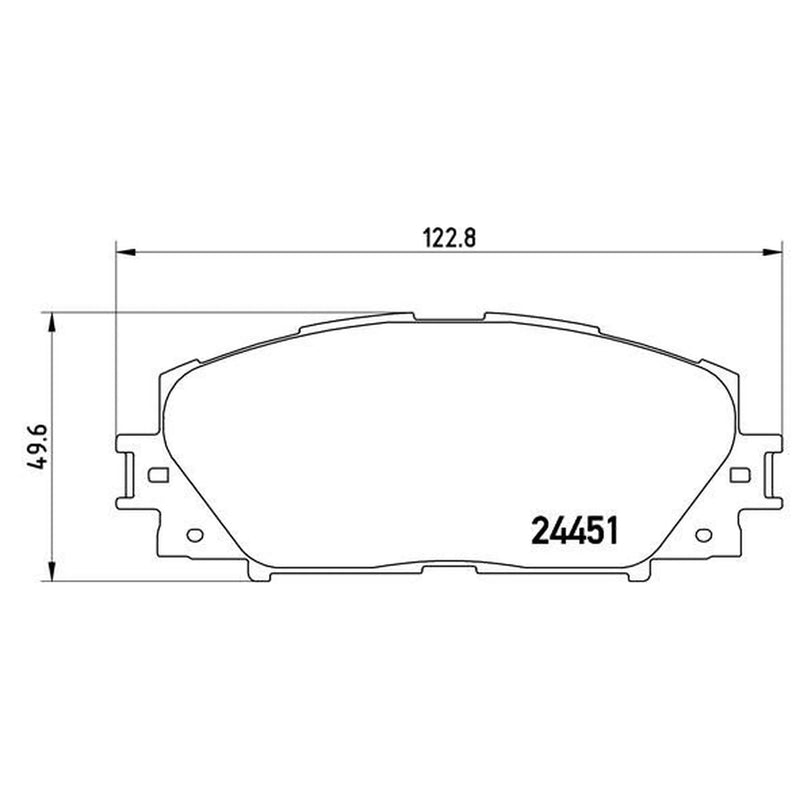 Brembo 4 x Front Brake Pad Set fits Lexus Ct 2011 on