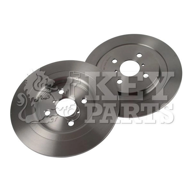 Key Parts Rear Brake Solid Discs & Pads fits Toyota Yaris/Vitz 2005-2011 1.0