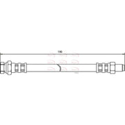 Apec Brake Hydraulic Hose Line Front fits Mitsubishi Shogun Sport I 1998-2000