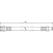 Apec Brake Hydraulic Hose Line inner HOS3146