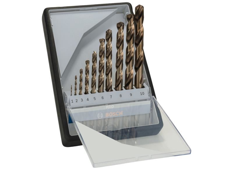 Bosch Powertool Accessories PRO Stainless Steel HSS-Co Twist Drill Bit Set, 10 Piece Bosch Powertool Accessories - NN4 Online