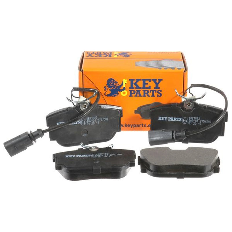 Key Parts 4 x Rear Brake Pad Set fits Ford Galaxy 2000-2006 1.9