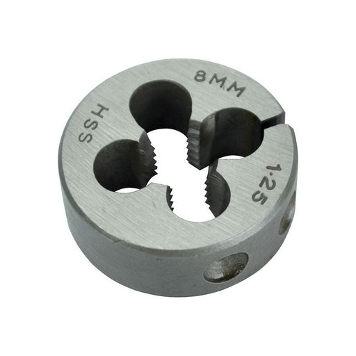 Faithfull HSS Straight Flute Split Die M8 x 1.25, 1in OD Faithfull - Dynamic Drive