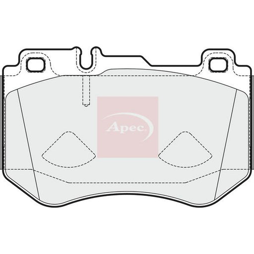 Apec Front Brake Pad Set fits Mercedes-Benz C-Class 2013-2023