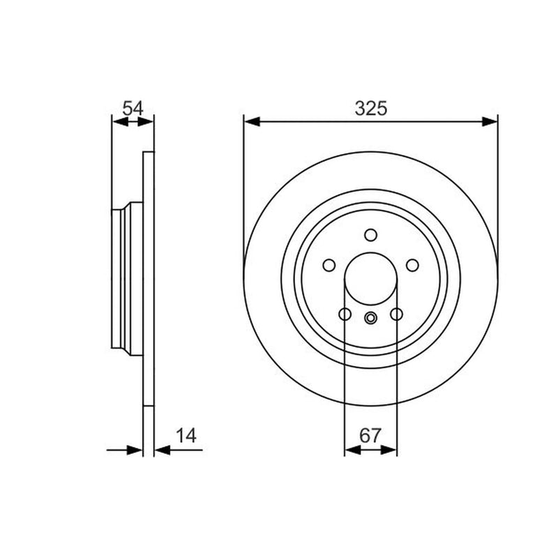 Bosch Front & Rear Brake Discs & Pads fits Mercedes-Benz Gle 2015-2019