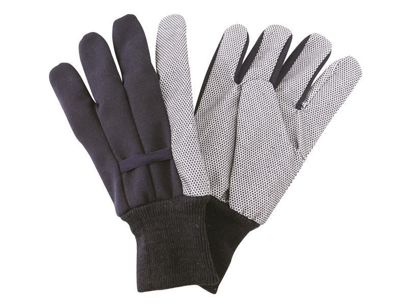 Kent & Stowe Navy Jersey Cotton Grip Gloves - Men's Large Kent & Stowe - NN4 Online