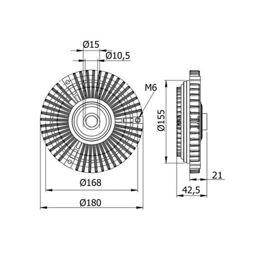 Mahle Radiator Fan Clutch fits Mercedes-Benz G-Class 1989-2001