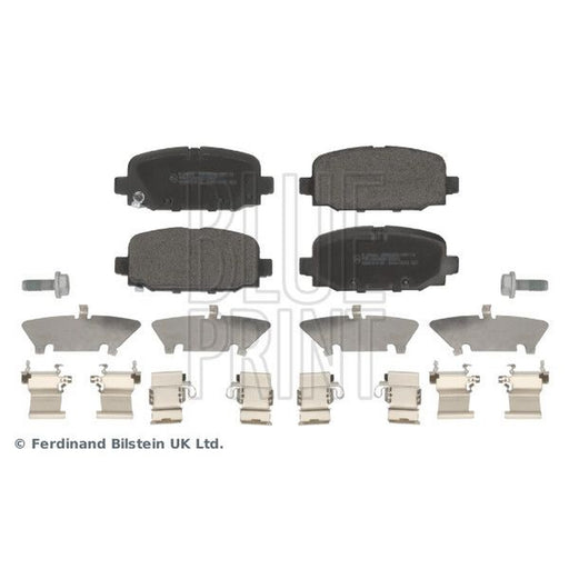Blue Print Rear Brake Solid Discs & Pads fits Jeep Compass 2016-2017 1.4 1.6 2.0