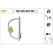 Valeo Electric Window Regulator Lifter Left Front 851182