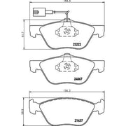 Mintex Front Brake Pad Set fits Fiat Bravo I 1998-2001 2.0