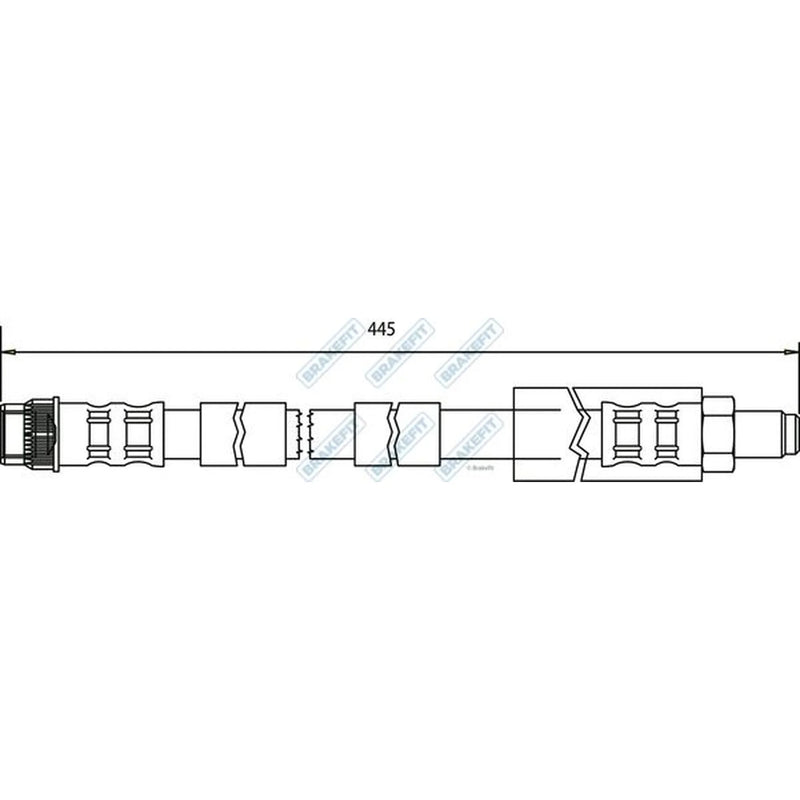 Apec Brake Hydraulic Hose Line Front BHO4109