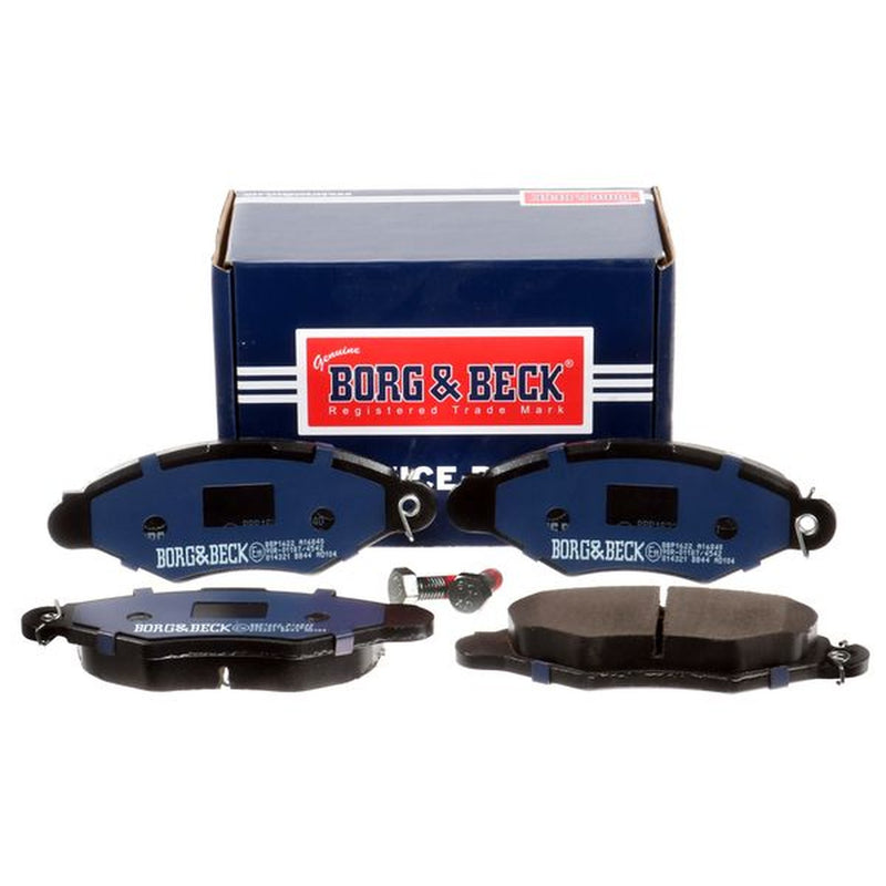 Borg & Beck Front Brake Vented Discs & Pads fits Renault Kangoo 2001 on 1.9