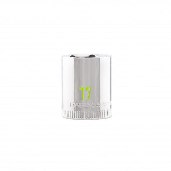Carlyle Tools 1/2 Drive 17mm 6 Point Chrome Socket - image 1