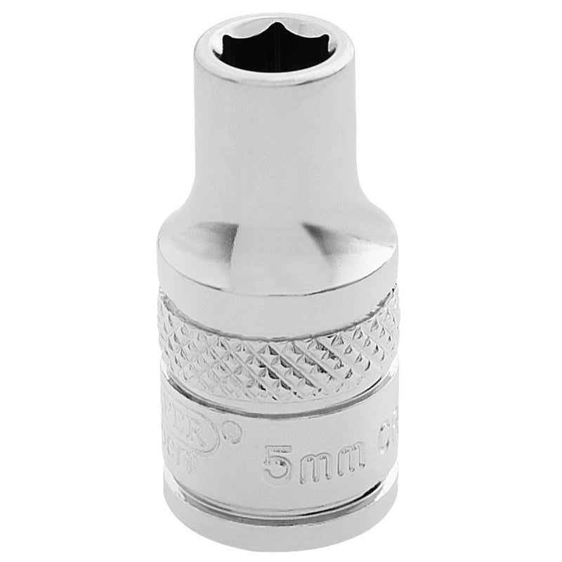 Draper HI-TORQ 6 Point Socket, 1/4" Sq. Dr., 5.0mm 32427 Draper - Dynamic Drive