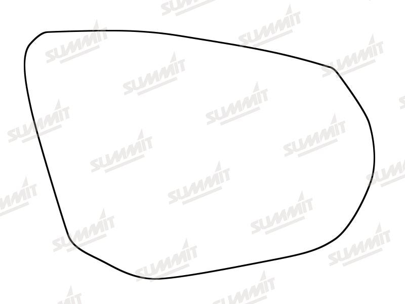 Summit Heated Base Plate With Standard Mirror Glass fits Audi Q2 16 on RHS Summit - Bars 4 Cars