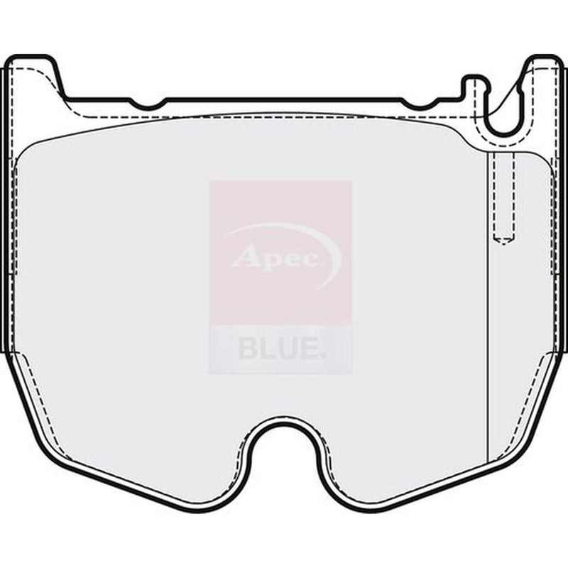 Apec Front Brake Pad Set fits Mercedes-Benz Cls 2005-2010 219.376