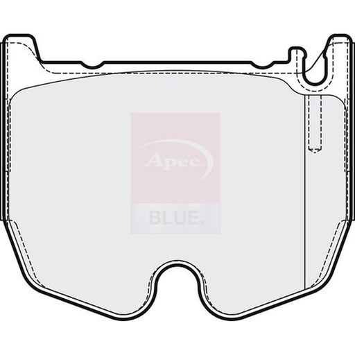 Apec Front Brake Pad Set fits Mercedes-Benz Cls 2005-2010 219.376
