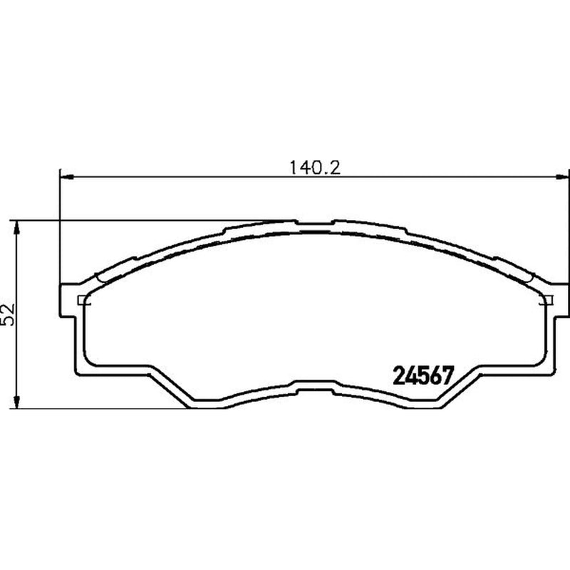 DON Front Brake Pad Set fits Toyota Hilux Vigo VII Pickup 2004-2015 2.5
