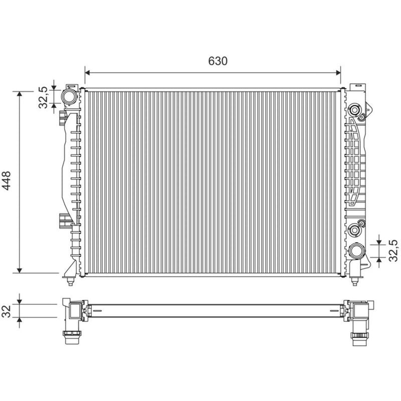 Valeo Engine Radiator 734753
