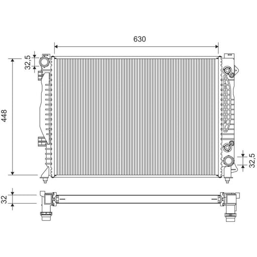 Valeo Engine Radiator 734753
