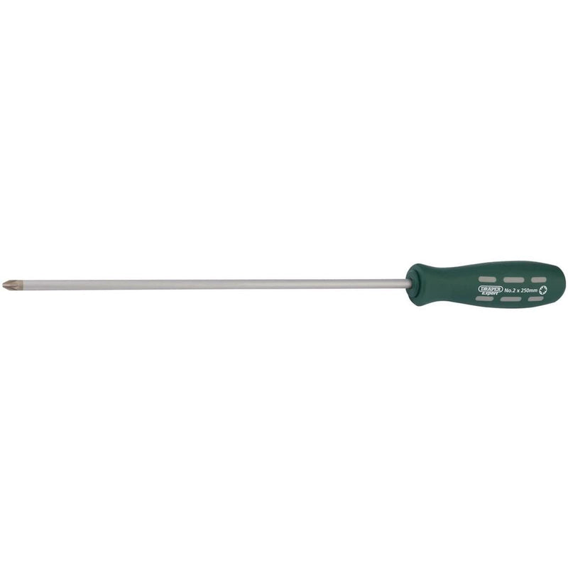 Draper Long Reach Mechanic's/Engineers PZ Type Screwdriver, No.2 x 250mm (Sold L Draper - Dynamic Drive
