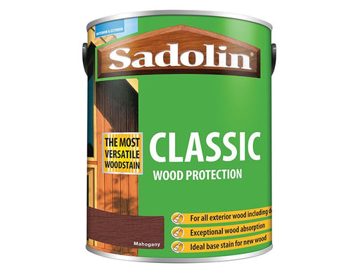 Sadolin Classic Wood Protection Mahogany 5 litre Sadolin - Dynamic Drive