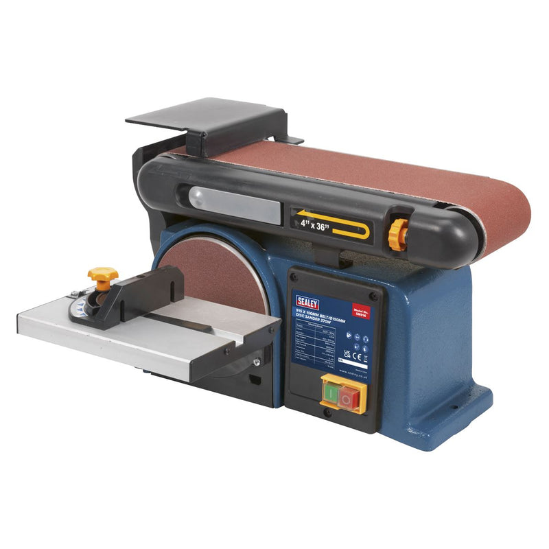 Sealey Belt/Disc Sander 915 x 100mm/ï150mm 370W/230V SM914 Sealey - Dynamic Drive