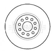Borg & Beck Front Brake Discs & Pads fits Alfa Romeo 166 1998-2007 2.0 2.4