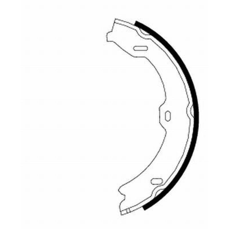 Mintex Parking Brake Shoe Set fits Mercedes-Benz S-Class 2005-2013