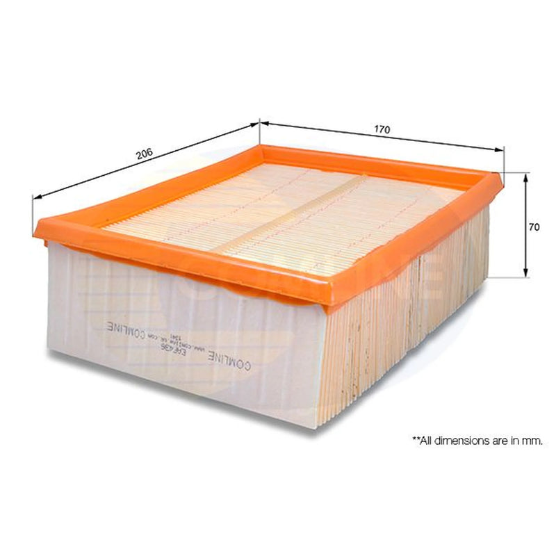 Comline Engine Air Filter fits Peugeot 206 1998-2012 1.4 2.0