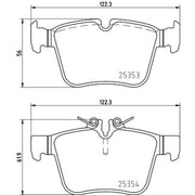 Mintex Rear Brake Pad Set fits Mercedes-Benz C-Class 2013-2023