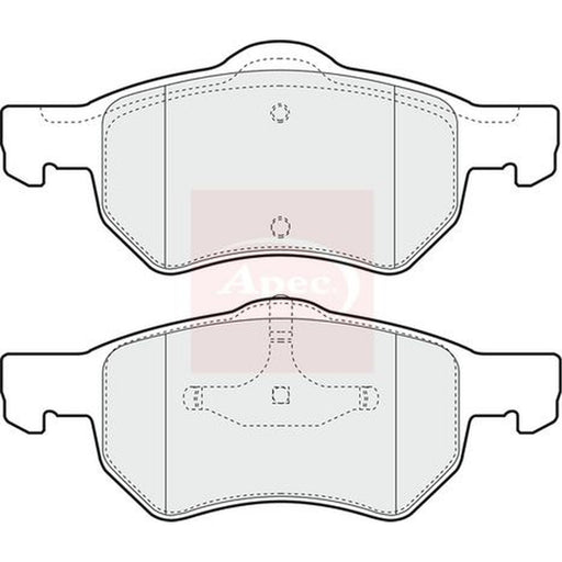 Apec Front Brake Pad Set fits Chrysler Tacuma 1995-2001 2.4 2.5 3.0 3.3