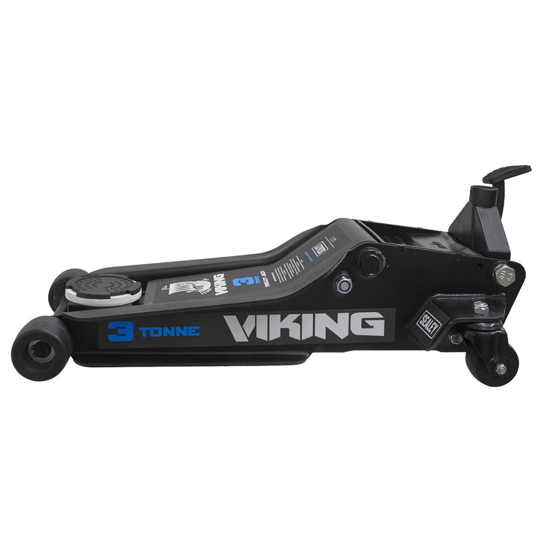 Viking Viking Low Profile Professional Trolley Jack with Rocket Lift 3 Tonne Viking - Dynamic Drive