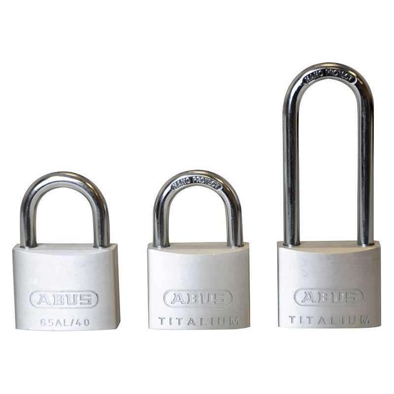 Abus Mechanical 64TI/40mm TITALIUM™ Padlock Triple Pack (1 Long Shackle) ABUS Mechanical - Dynamic Drive