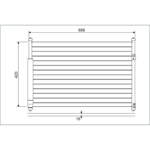 Valeo Air Conditioning Condenser 814228