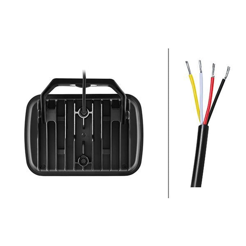 Hella Spotlight Vf Blade Aux. Chrome 9 Rec W/A Por25Pe frontal sided 1FJ 357