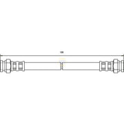 NAPA Brake Hydraulic Hose Line inner NBH1144