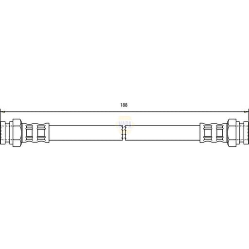 NAPA Brake Hydraulic Hose Line inner NBH1144