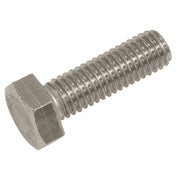 Sealey Stainless Steel Hex Head Set Screw DIN 933 - M8 X 25 A2 - Pack of 50 Sealey - Dynamic Drive