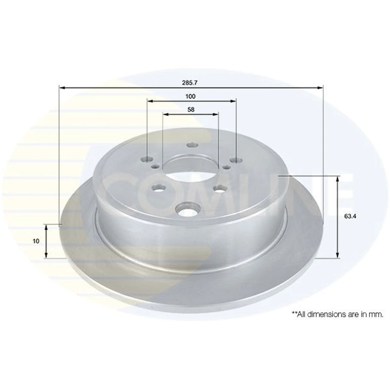 Comline Front & Rear Brake Discs & Pads fits Subaru Impreza 2006-2007 1.5