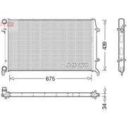 Denso Engine Radiator DRM02027